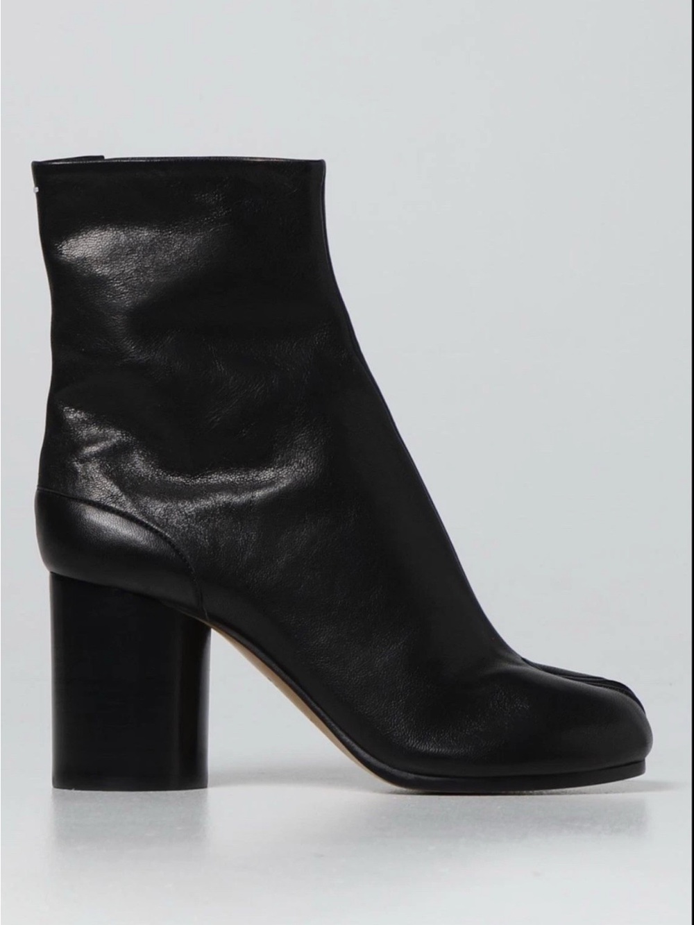 Black Leather Women's Ankle Boots - Classic Minimalist Style